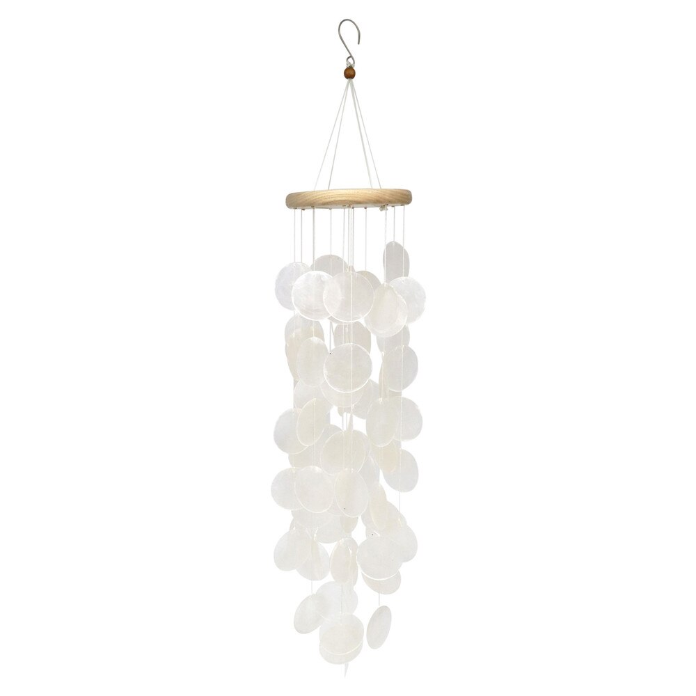 MYPATIO Capiz Pearl Shells Wind Chime